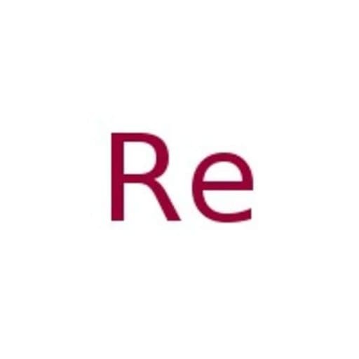 Rhenium foil, 0.025mm (0.001in) thick, 99.97% (metals basis)