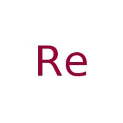 Rhenium foil, 0.25mm (0.01in) thick, 99.97% (metals basis)