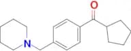 cyclopentyl 4-(piperidinomethyl)phenyl ketone
