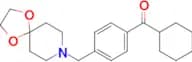 cyclohexyl 4-[8-(1,4-dioxa-8-azaspiro[4.5]decyl)methyl]phenyl ketone