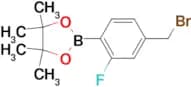2-(4-(Bromomethyl)-2-fluorophenyl)-4,4,5,5-tetramethyl-1,3,2-dioxaborolane