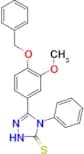 3-(4-Benzyloxy-3-methoxyphenyl)-4-phenyl-1,2,4-triazoline-5-thione, 95%