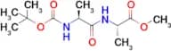 Methyl (2s)-2-[(2s)-2-{[(tert-butoxy)carbonyl]amino}propanamido]propanoate
