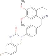 3-(2,5-difluorophenyl)-1-(4-((6,7-dimethoxy(3,4-dihydroisoquinolyl))methyl)phenyl)urea