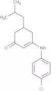 3-((4-Chlorophenyl)amino)-5-(2-methylpropyl)cyclohex-2-en-1-one