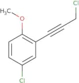 4-Chloro-2-(3-chloroprop-1-yn-1-yl)-1-methoxybenzene