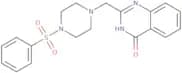2-{[4-(Benzenesulfonyl)piperazin-1-yl]methyl}-3,4-dihydroquinazolin-4-one
