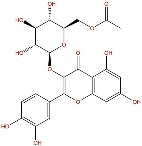 Quercetin-3-glucoside-6''-acetate
