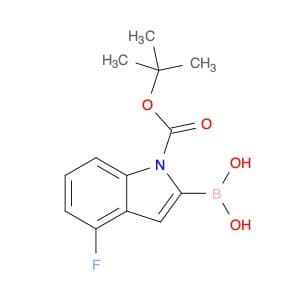 1-BOC-4-fluoroindole-2-boronic acid