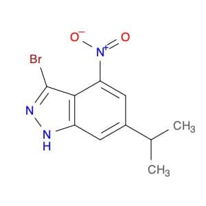 1H-Indazole, 3-bromo-6-(1-methylethyl)-4-nitro-