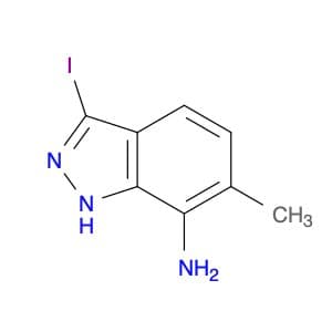 1H-Indazol-7-amine, 3-iodo-6-methyl-