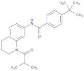Benzamide, 4-(1,1-dimethylethyl)-N-[1,2,3,4-tetrahydro-1-(2-methyl-1-oxopropyl)-7-quinolinyl]-