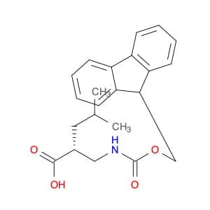 Pentanoic acid, 2-[[[(9H-fluoren-9-ylmethoxy)carbonyl]amino]methyl]-4-methyl-, (2R)-