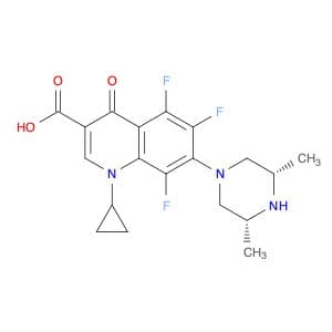 3-Quinolinecarboxylic acid, 1-cyclopropyl-7-[(3R,5S)-3,5-dimethyl-1-piperazinyl]-5,6,8-trifluoro-1…