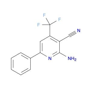 3-Pyridinecarbonitrile, 2-amino-6-phenyl-4-(trifluoromethyl)-