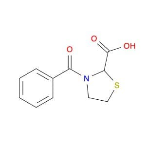 2-Thiazolidinecarboxylic acid, 3-benzoyl-