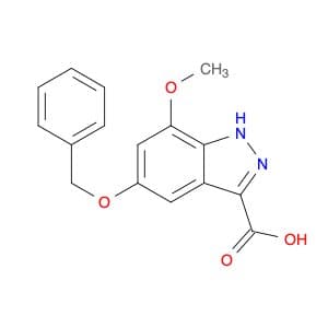 1H-Indazole-3-carboxylic acid, 7-methoxy-5-(phenylmethoxy)-