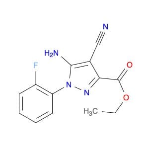 Ethyl 5-amino-4-cyano-1-(2-fluorophenyl)pyrazole-3-carboxylate