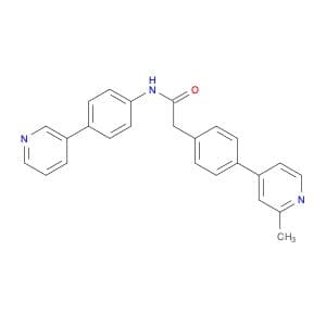 Benzeneacetamide, 4-(2-methyl-4-pyridinyl)-N-[4-(3-pyridinyl)phenyl]-