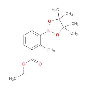 Benzoic acid, 2-methyl-3-(4,4,5,5-tetramethyl-1,3,2-dioxaborolan-2-yl)-, ethyl ester