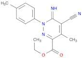 Ethyl 5-cyano-6-imino-4-methyl-1-(p-tolyl)-1,6-dihydropyridazine-3-carboxylate