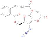 1,2-Di-O-acetyl-3-azido-3-deoxy-5-O-(4-methyl)benzoyl-D-ribofuranose