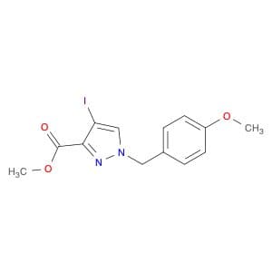 1H-Pyrazole-3-carboxylic acid, 4-iodo-1-[(4-methoxyphenyl)methyl]-, methyl ester