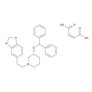 Piperidine, 1-[2-(1,3-benzodioxol-5-yl)ethyl]-3-(diphenylmethoxy)-, (3R)-, (2E)-2-butenedioate (1:…