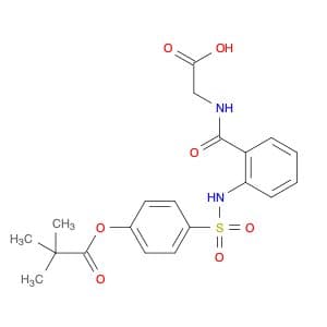 Propanoic acid, 2,2-dimethyl-, 4-[[[2-[[(carboxymethyl)amino]carbonyl]phenyl]amino]sulfonyl]phenyl…