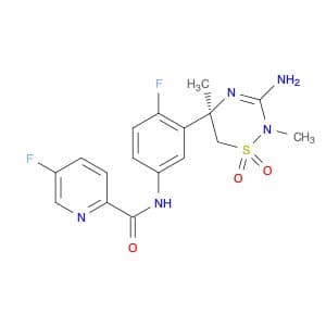 2-Pyridinecarboxamide, N-[3-[(5R)-3-amino-5,6-dihydro-2,5-dimethyl-1,1-dioxido-2H-1,2,4-thiadiazin…