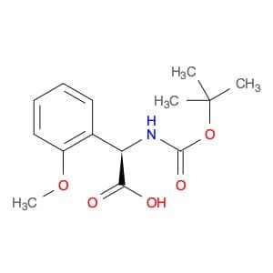 Benzeneacetic acid, α-[[(1,1-dimethylethoxy)carbonyl]amino]-2-methoxy-, (αR)-