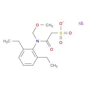 Ethanesulfonic acid, 2-[(2,6-diethylphenyl)(methoxymethyl)amino]-2-oxo-, sodium salt (1:1)