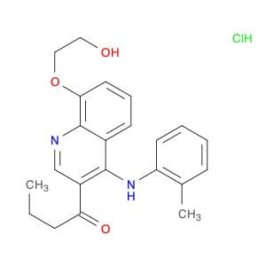 1-Butanone, 1-[8-(2-hydroxyethoxy)-4-[(2-methylphenyl)amino]-3-quinolinyl]-, hydrochloride (1:1)