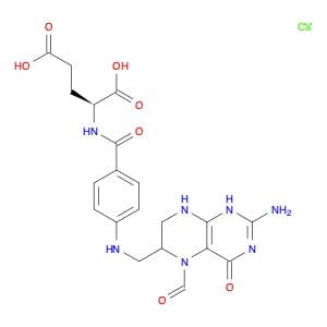 L-Glutamic acid, N-[4-[[(2-amino-5-formyl-1,4,5,6,7,8-hexahydro-4-oxo-6-pteridinyl)methyl]amino]be…
