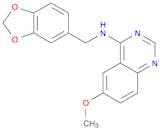 N-(Benzo[d][1,3]dioxol-5-ylmethyl)-6-methoxyquinazolin-4-amine