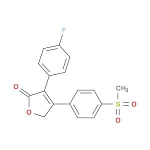 2(5H)-Furanone, 3-(4-fluorophenyl)-4-[4-(methylsulfonyl)phenyl]-