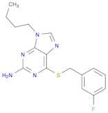 9H-Purin-2-amine, 9-butyl-6-[[(3-fluorophenyl)methyl]thio]-