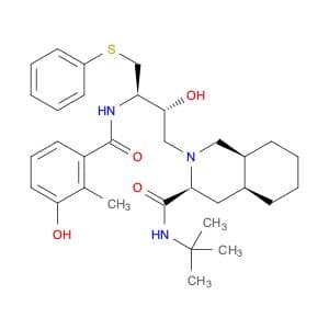 3-Isoquinolinecarboxamide, N-(1,1-dimethylethyl)decahydro-2-[(2R,3R)-2-hydroxy-3-[(3-hydroxy-2-met…