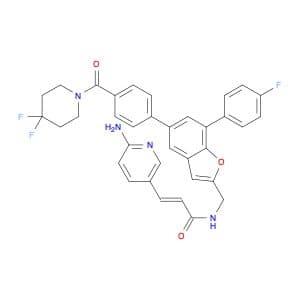2-​Propenamide, 3-​(6-​amino-​3-​pyridinyl)​-​N-​[[5-​[4-​[(4,​4-​difluoro-​1-​piperidinyl)​carbon…
