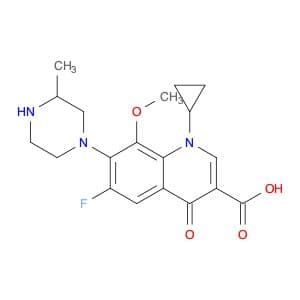 1-Cyclopropyl-6-fluoro-8-methoxy-1,4-dihydro-7-(3-methylpiperazin-1-yl)-4-oxoquinoline-3-carboxyli…