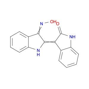 2H-Indol-2-one, 3-[1,3-dihydro-3-(hydroxyimino)-2H-indol-2-ylidene]-1,3-dihydro-