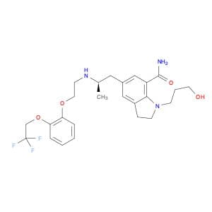 1-(3-hydroxypropyl)-5-[(2R)-2-({2-[2-(2,2,2-trifluoroethoxy)phenoxy]ethyl}amino)propyl]-2,3-dihydr…