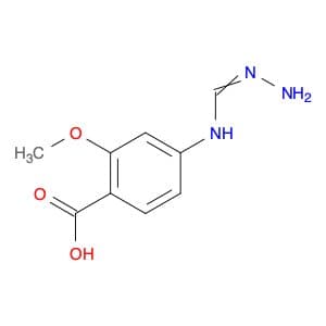Benzoic acid, 4-[(aminoiminomethyl)amino]-2-methoxy-