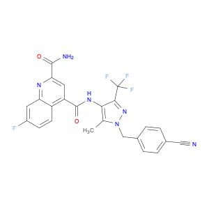 2,4-Quinolinedicarboxamide, N4-[1-[(4-cyanophenyl)methyl]-5-methyl-3-(trifluoromethyl)-1H-pyrazol-…