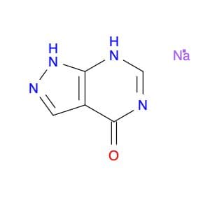 4H-Pyrazolo[3,4-d]pyrimidin-4-one, 1,5-dihydro-, sodium salt (1:1)
