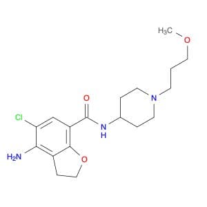 4-amino-5-chloro-N-[1-(3-methoxypropyl)piperidin-4-yl]-2,3-dihydro-1-benzofuran-7-carboxamide