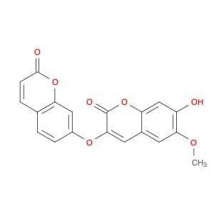 2H-1-Benzopyran-2-one, 7-hydroxy-6-methoxy-3-[(2-oxo-2H-1-benzopyran-7-yl)oxy]-