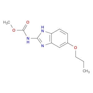 Carbamic acid, N-(6-propoxy-1H-benzimidazol-2-yl)-, methyl ester