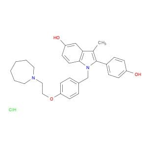 1H-Indol-5-ol, 1-[[4-[2-(hexahydro-1H-azepin-1-yl)ethoxy]phenyl]methyl]-2-(4-hydroxyphenyl)-3-meth…