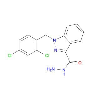 1H-Indazole-3-carboxylic acid, 1-[(2,4-dichlorophenyl)methyl]-, hydrazide